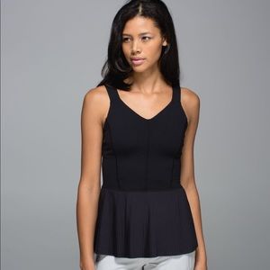 Lululemon Peplum Pleated Top
